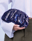 sequin clutch bag