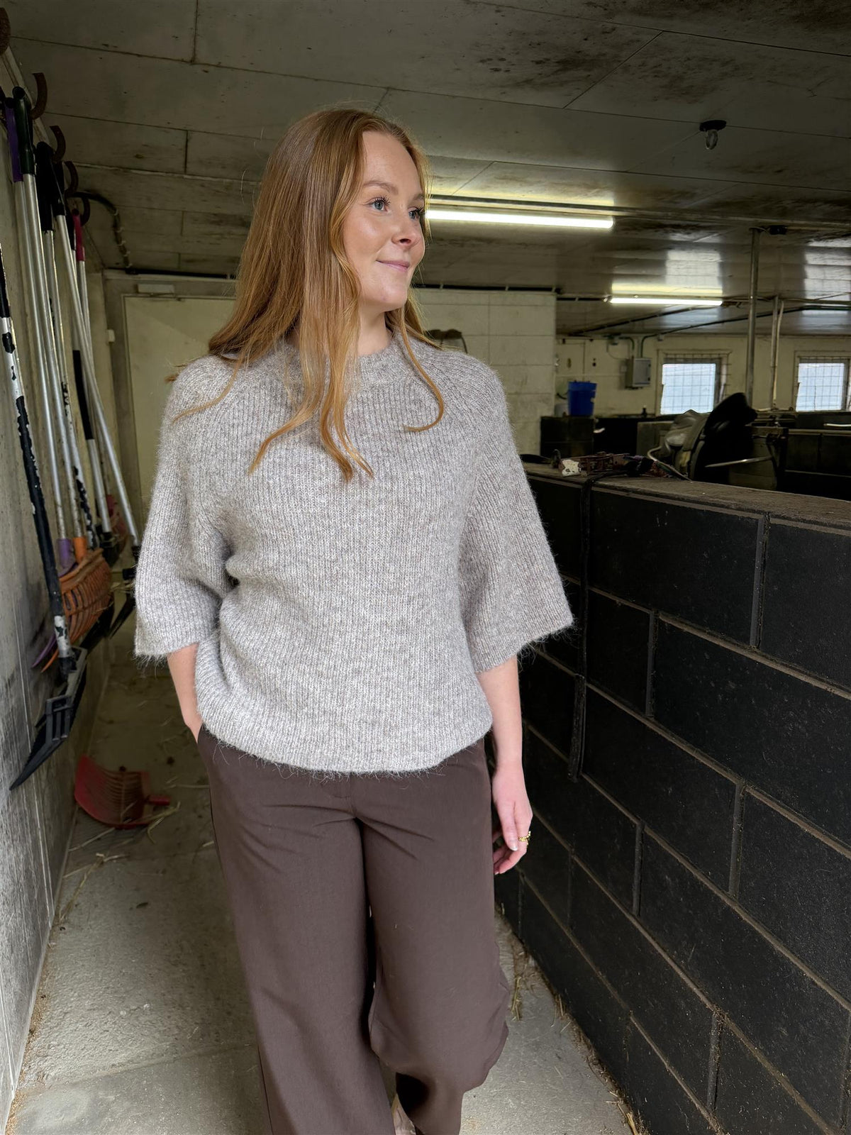 Bandi Fluffy Knit Blouse