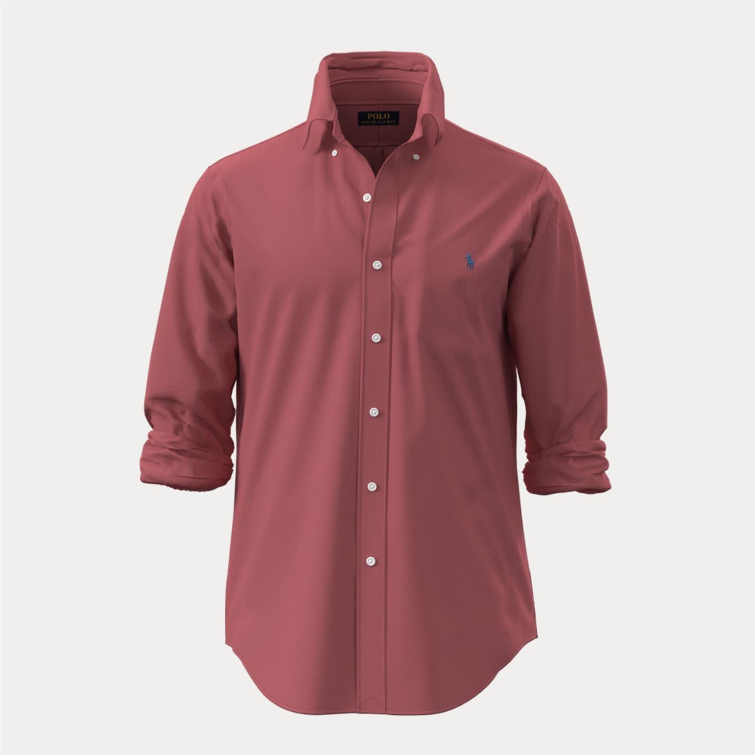 Woven-Sport Shirt-Shirt i rød i bomull, skjorte fra Polo Ralph Lauren hos Image Mandal