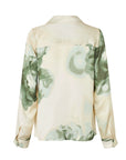 Cania M Blouse i grønn nærbilde av detaljer, bluse fra MBYM hos Image Mandal