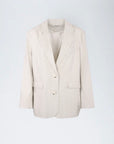 Halima Blazer i khaki sett fra siden, blazer fra Urban Pioneers hos Image Mandal