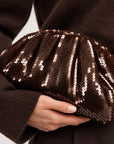 sequin clutch bag