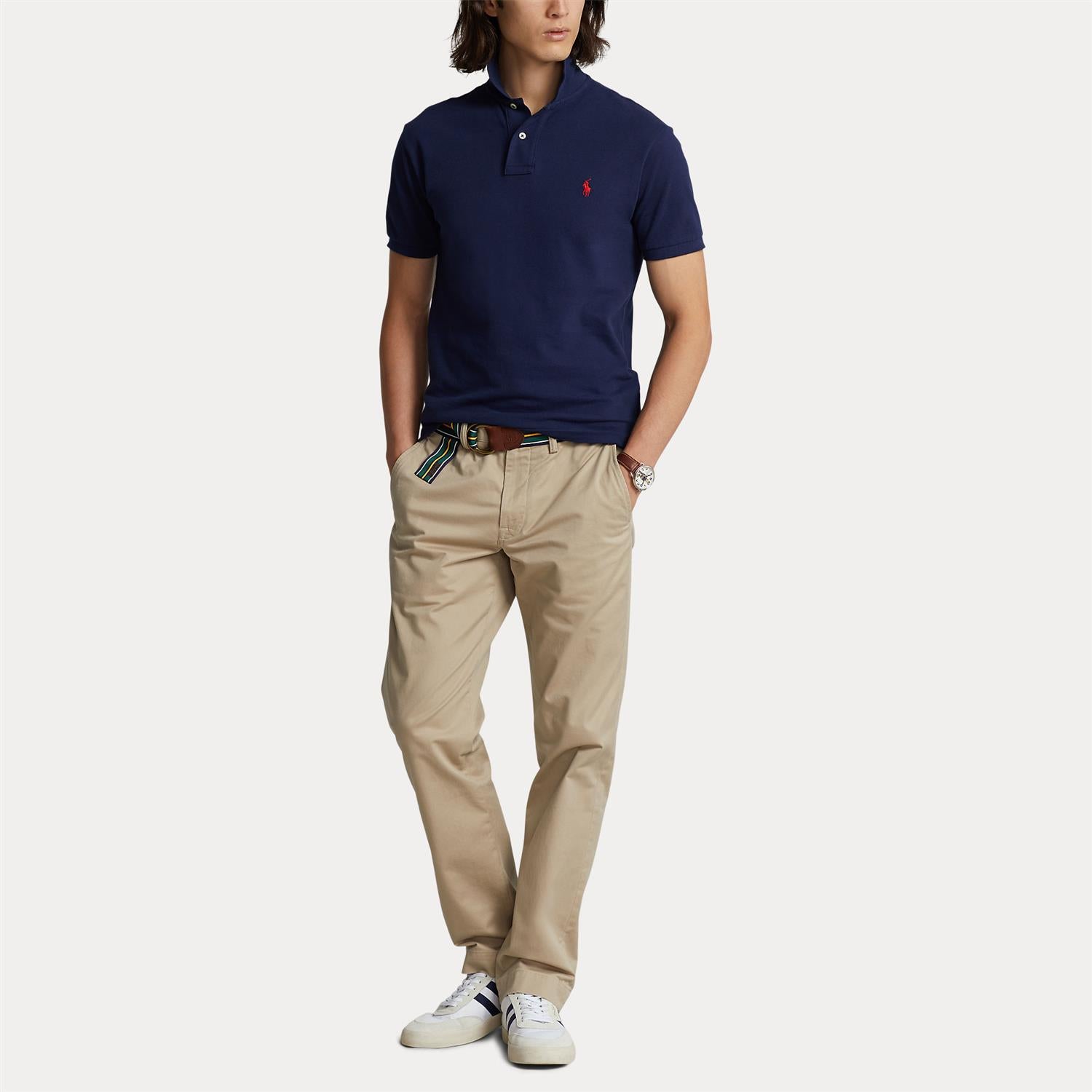 Basic Mesh Ssl Knit i blå styling-inspirasjon, piké fra Polo Ralph Lauren hos Image Mandal