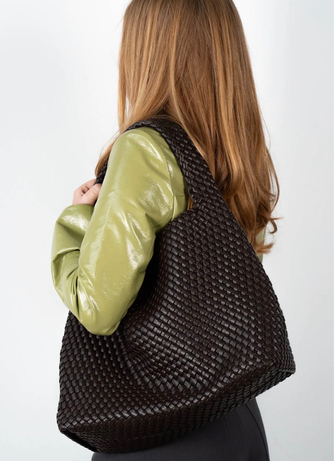 Woven daily shopper + pouch