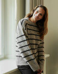 Roeme Fluffy Stripe Knit