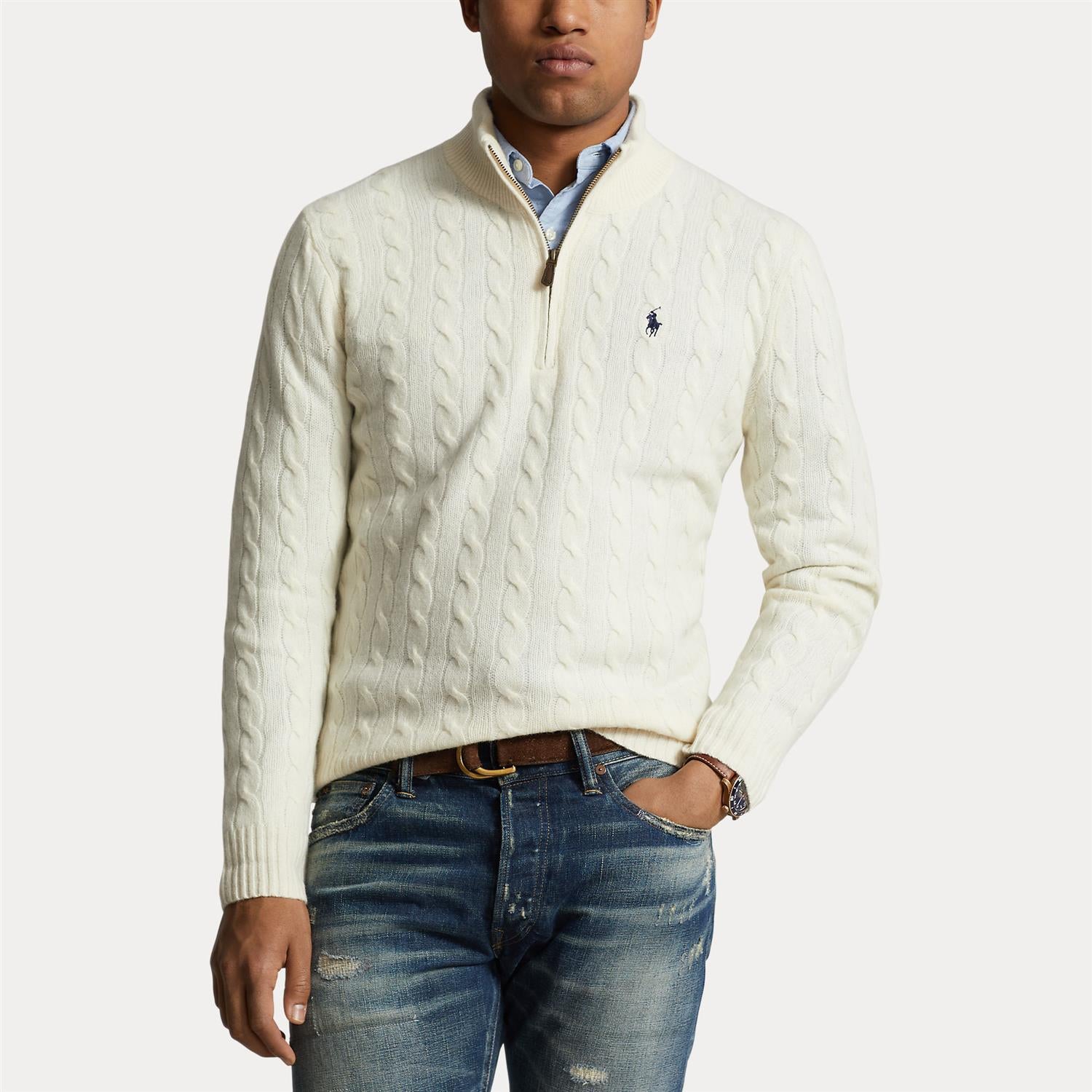 Cable-Knit Long-Sleeve detaljbilde, genser fra Polo Ralph Lauren hos Image Mandal