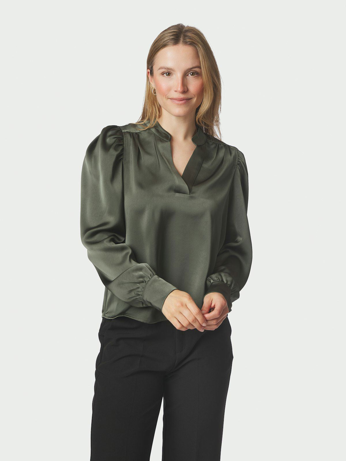 Rosslyn Heavy Sateen Blouse