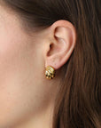 Siv - Twisted Stud Earrings Stainless Steel