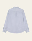 Konrad Stripe Linen Ss Shirt i allure sett fra siden, skjorte fra Les Deux hos Image Mandal