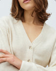 Hanae, Asato M Knit i kremfarget bakfra, cardigan fra MBYM hos Image Mandal
