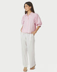 Etta Soft Stripe Stone Shirt
