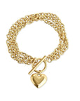 Emilia - Heart Chain Bracelet Stainless Steel