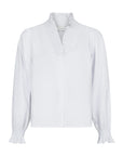 Brielle Solid Blouse i hvit i bomull, bluse fra Neo Noir hos Image Mandal