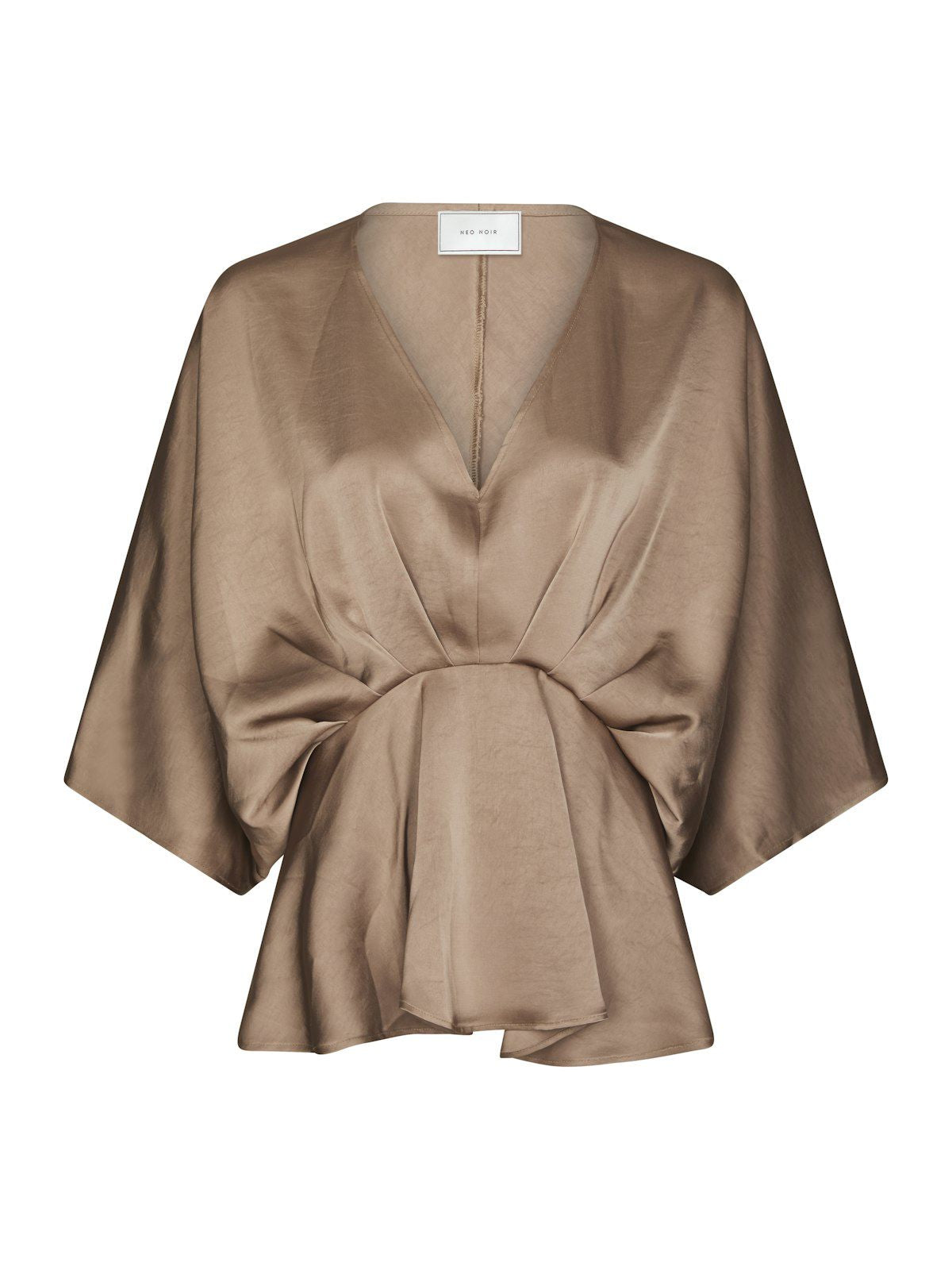 Rivina Heavy Sateen Blouse alternativt utsnitt, skjorte fra Neo Noir hos Image Mandal