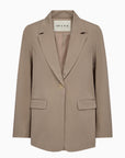 Andrea Essential Blazer i khaki nærbilde av detaljer, blazer fra Ivy Copenhagen hos Image Mandal
