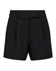Vola Crop Pleat Shorts i sort bakfra, shorts fra Co'couture hos Image Mandal