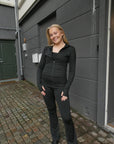 Ulianna Leggings Pants i sort, underdel fra Neo Noir hos Image Mandal