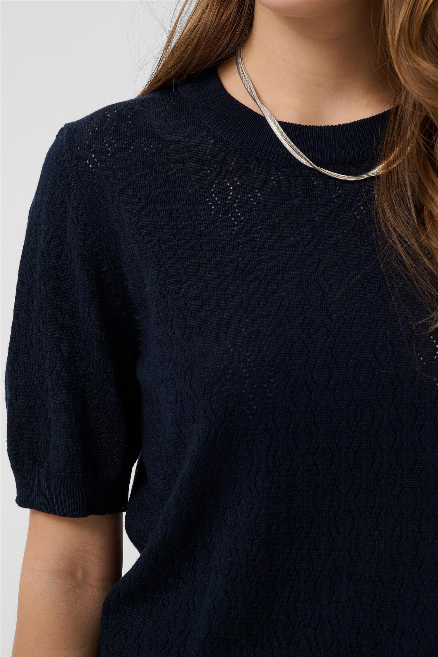Milasz Pointelle Ss Pullover