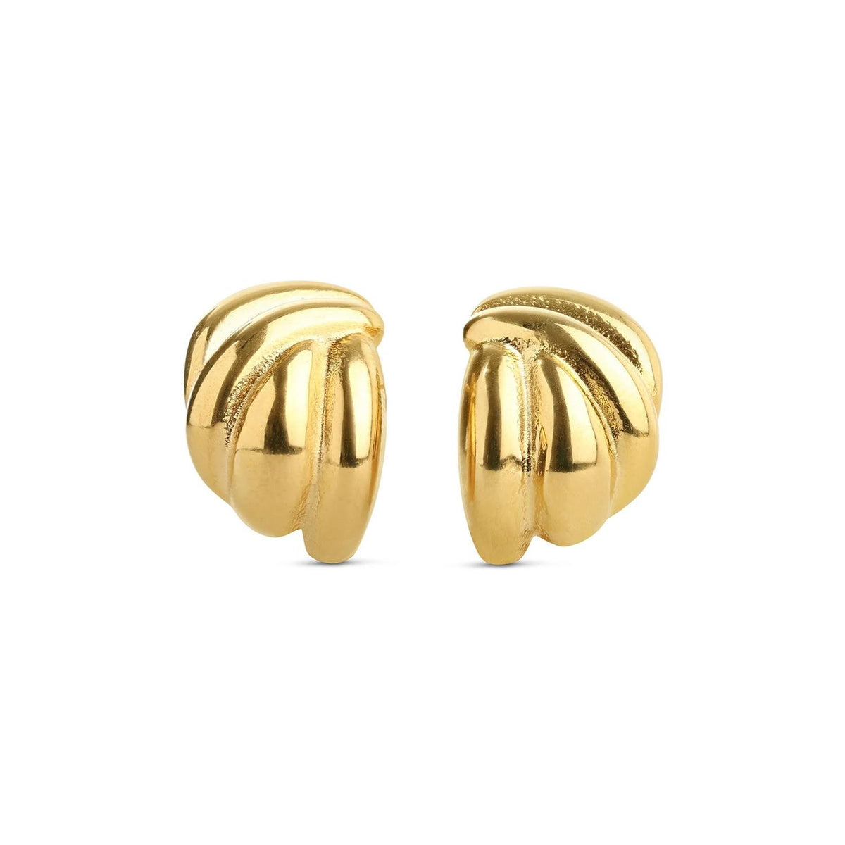 Siv - Twisted Stud Earrings Stainless Steel