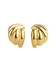 Siv - Twisted Stud Earrings Stainless Steel