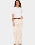 Milasz Ss Pullover i ice sett fra siden, cardigan fra Saint Tropez hos Image Mandal