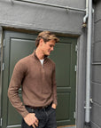 Long-Sleeve Half-Zip Pullover sett fra siden, genser fra Polo Ralph Lauren hos Image Mandal