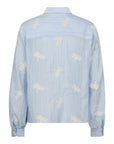 Ameliacc Emb Shirt i pale blå sett fra siden, skjorte fra Co'couture hos Image Mandal