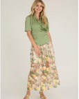 Fuschia Skirt i sand/yellow bakfra, skjørt fra A-view hos Image Mandal