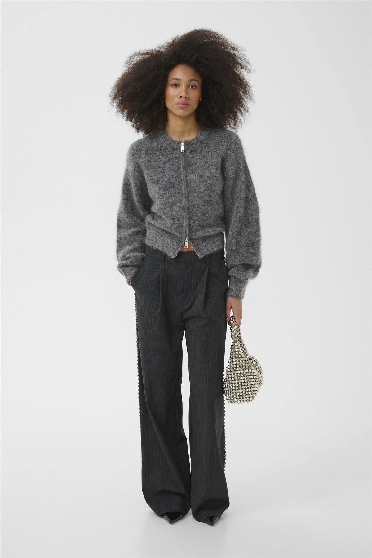 Gzdebbie Zipper Cardigan