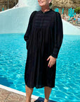 Kesicc Volume Dress i sort i viskose, kjole fra Co'couture hos Image Mandal