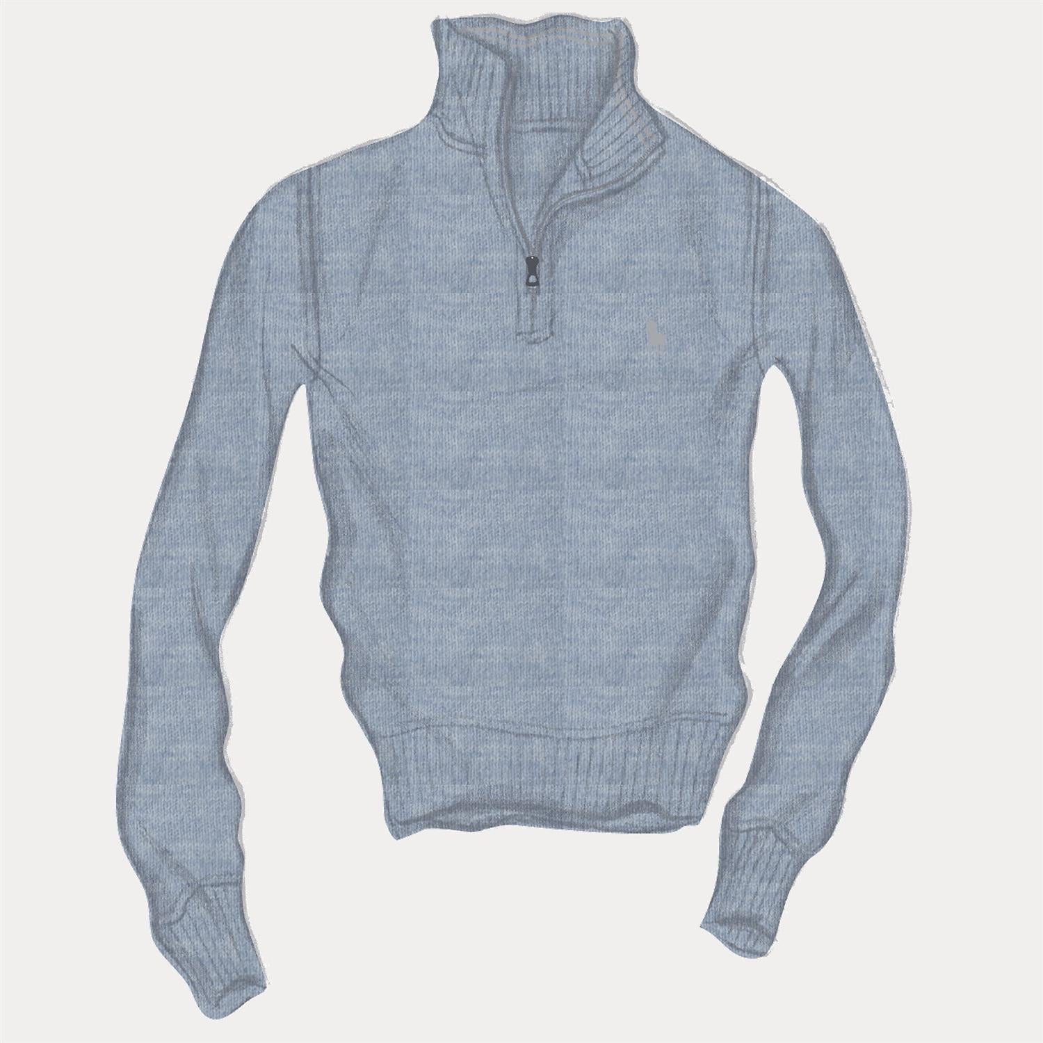 Mesh-Knit Half-Zip Pullover i blå styling-inspirasjon, genser fra Polo Ralph Lauren hos Image Mandal