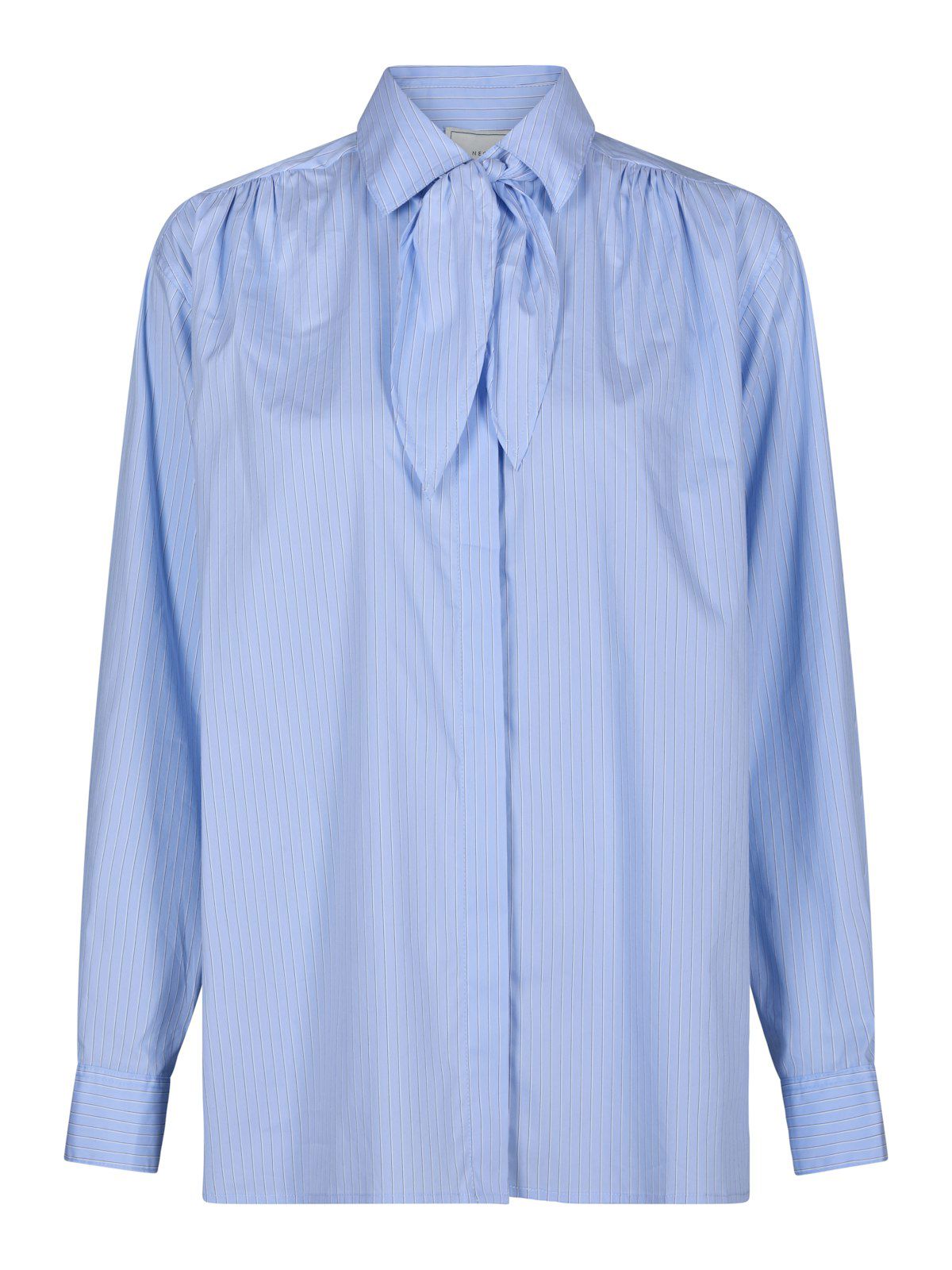 Rochelle Scarf Fine Stripe Shirt