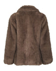 Ariella Faux Fur Peplum Jacket