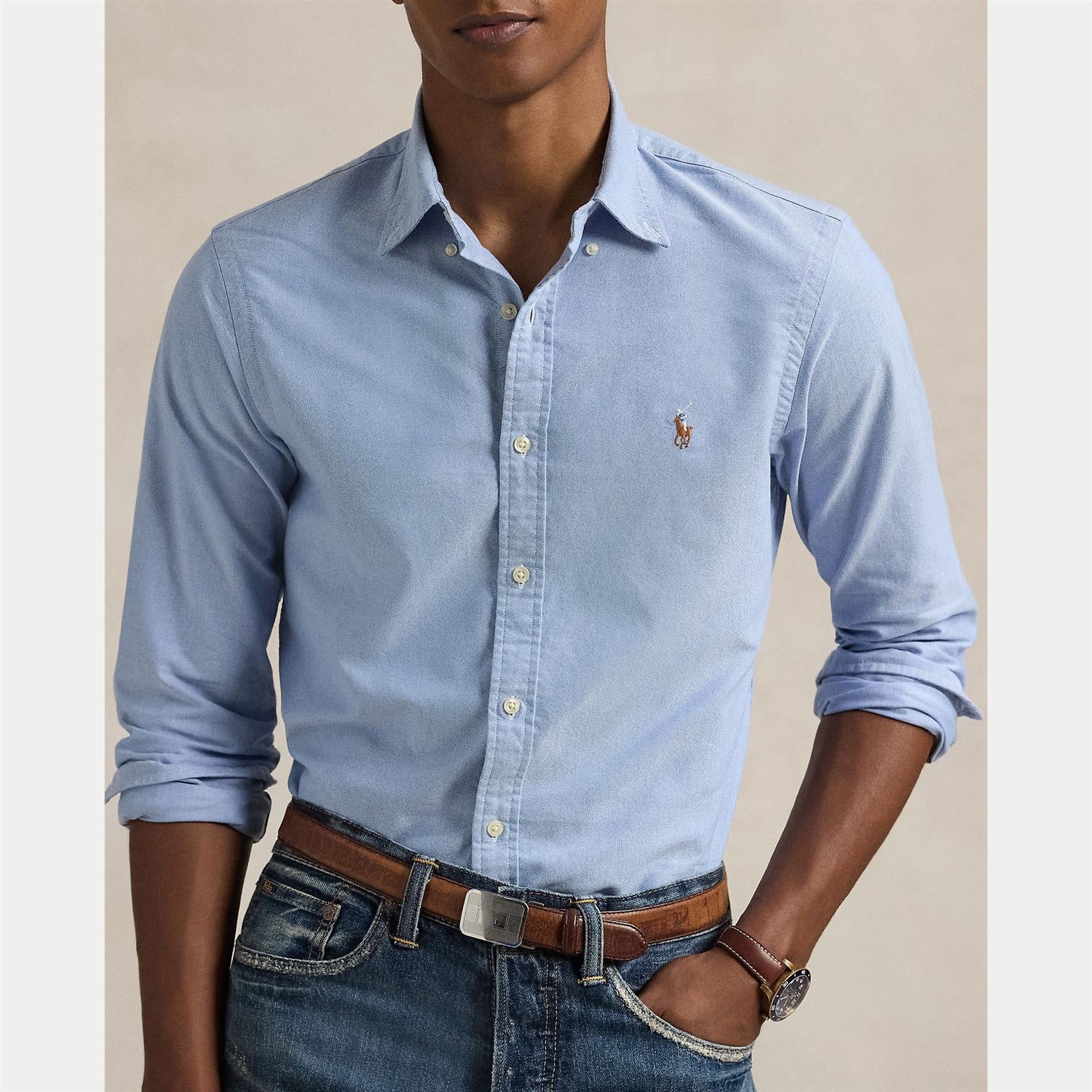Long-Sleeve Sport Shirt alternativt utsnitt, skjorte fra Polo Ralph Lauren hos Image Mandal