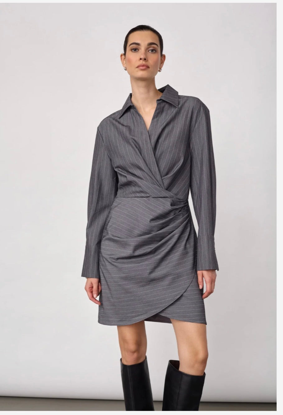 Lyviacc Pin Wrap Dress