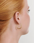 Vilhelmina - Adjustable Hoop Earrings Stainless St bakfra, tilbehør fra Timi Of Sweden hos Image Mandal
