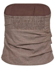 Jihocc Stripe Tube Top i brun bakfra, overdel fra Co'couture hos Image Mandal