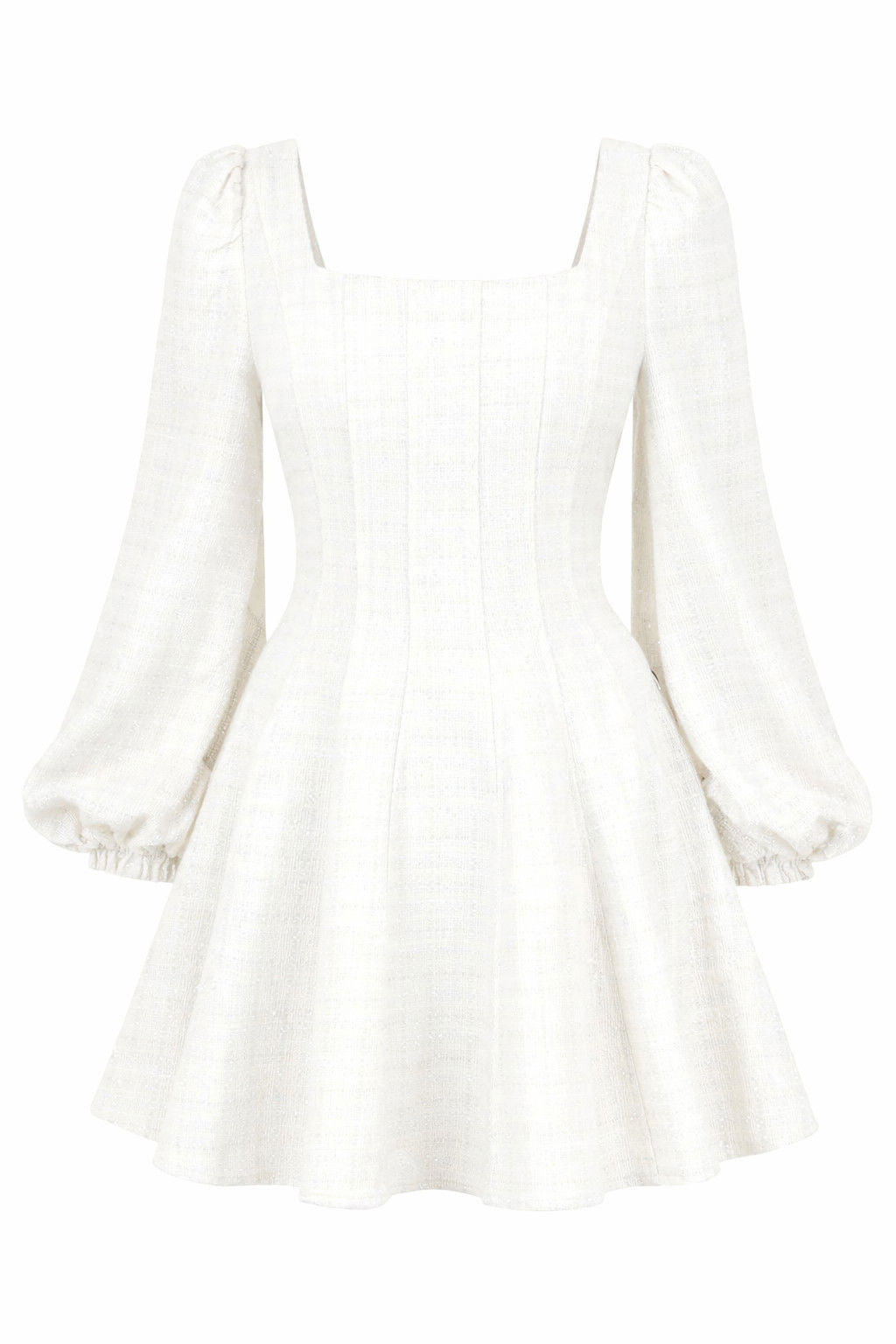 Golightly Sophie Tweed Kjole - Off White