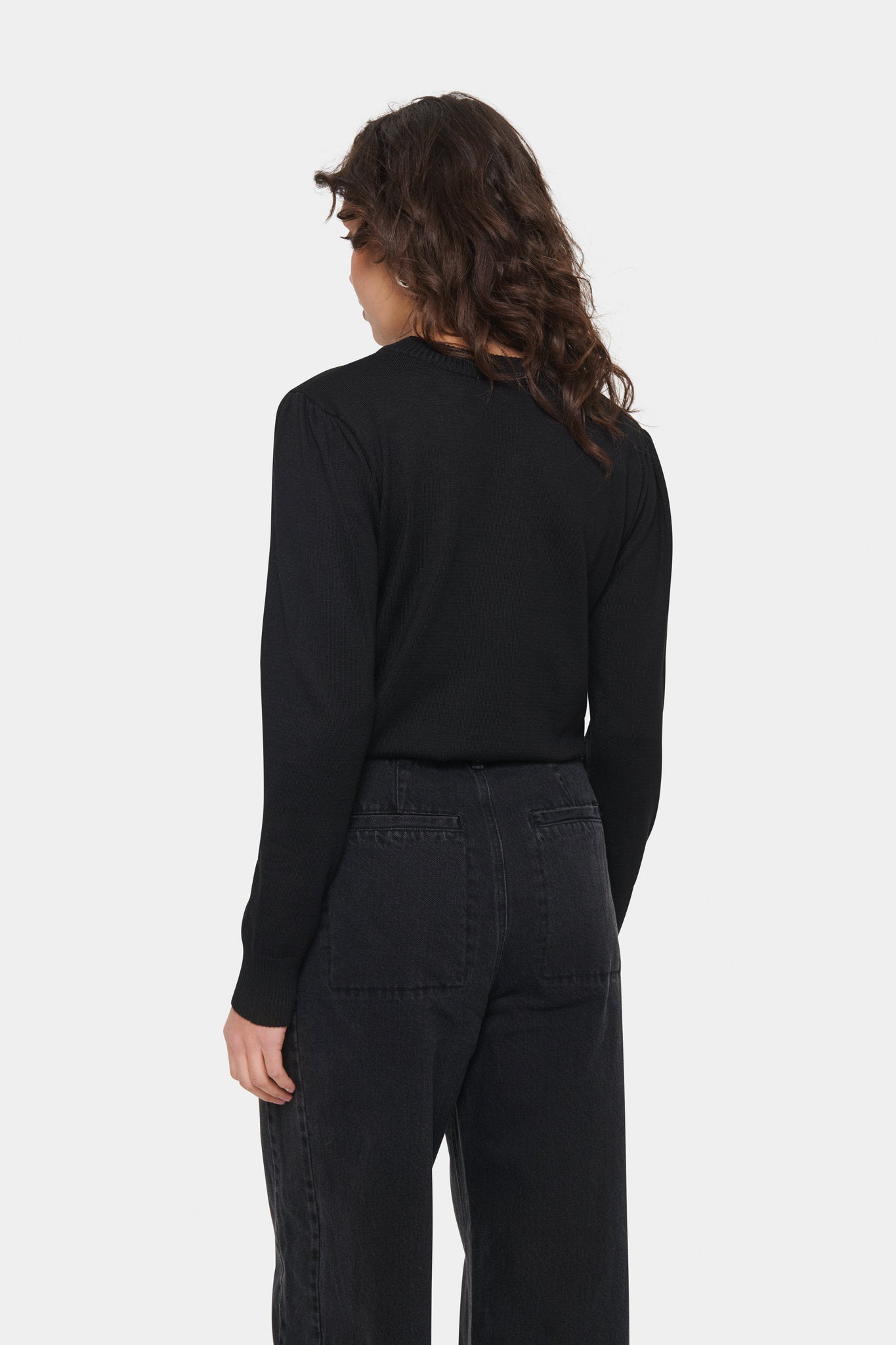 Mila Pullover i sort bilde 11, genser fra Saint Tropez hos Image Mandal