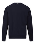 Arthur Sweater i marineblå nærbilde av detaljer, genser fra Urban Pioneers hos Image Mandal