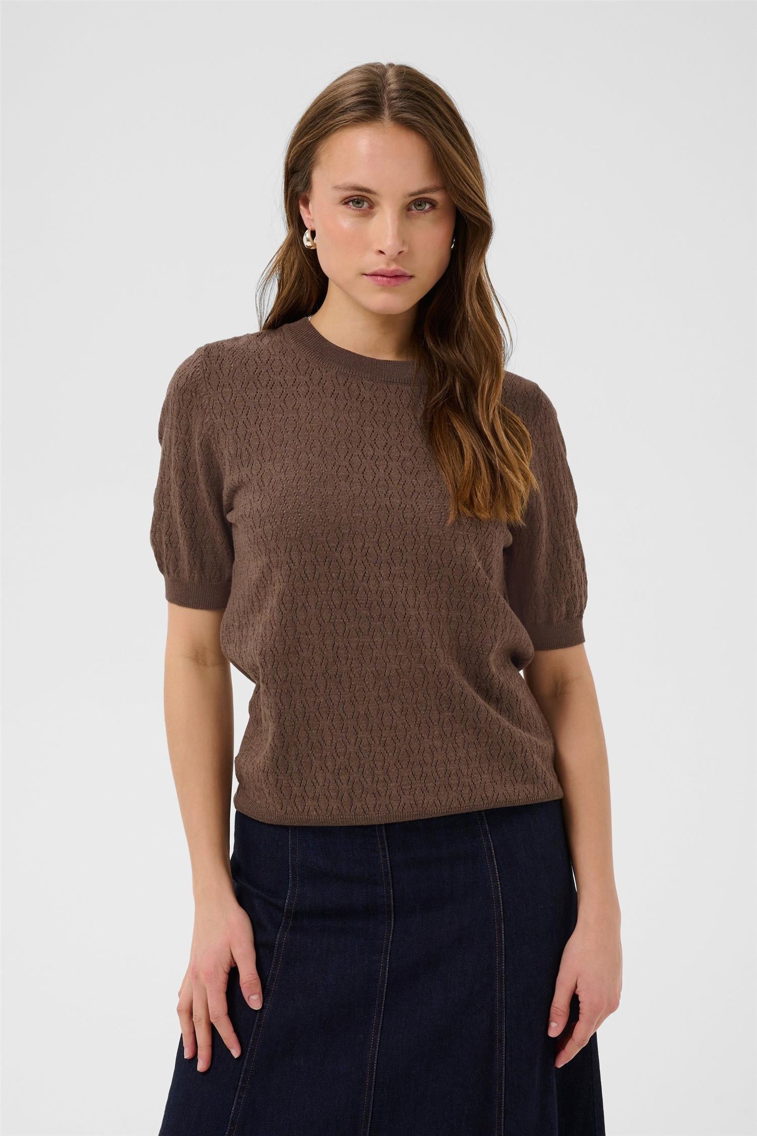Milasz Pointelle Ss Pullover