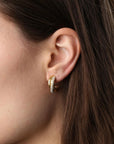Boa - Twisted Crystal Earrings Stainless Steel