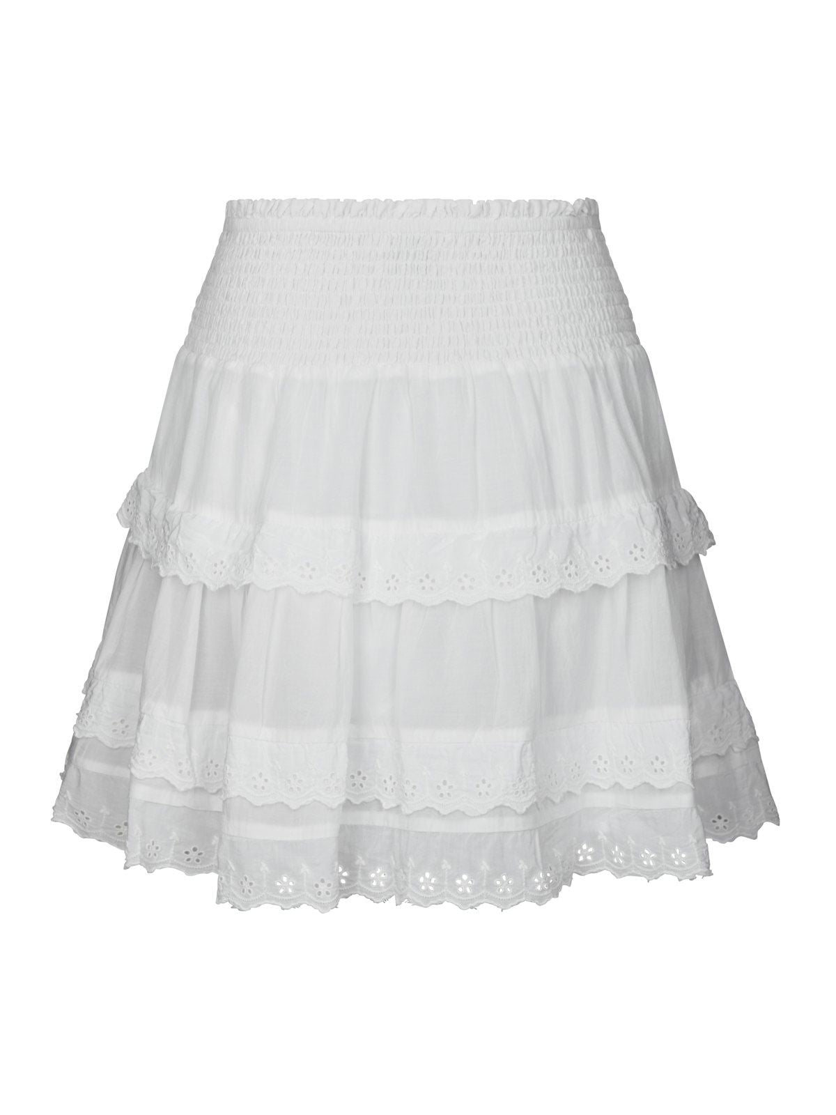 Heidie Ruffle Skirt på modell, topp fra Neo Noir hos Image Mandal