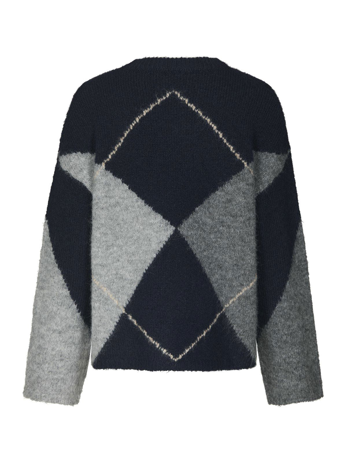 Inga Check Fluff Knit Blouse