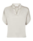 Anelle Heavy Sateen Blouse