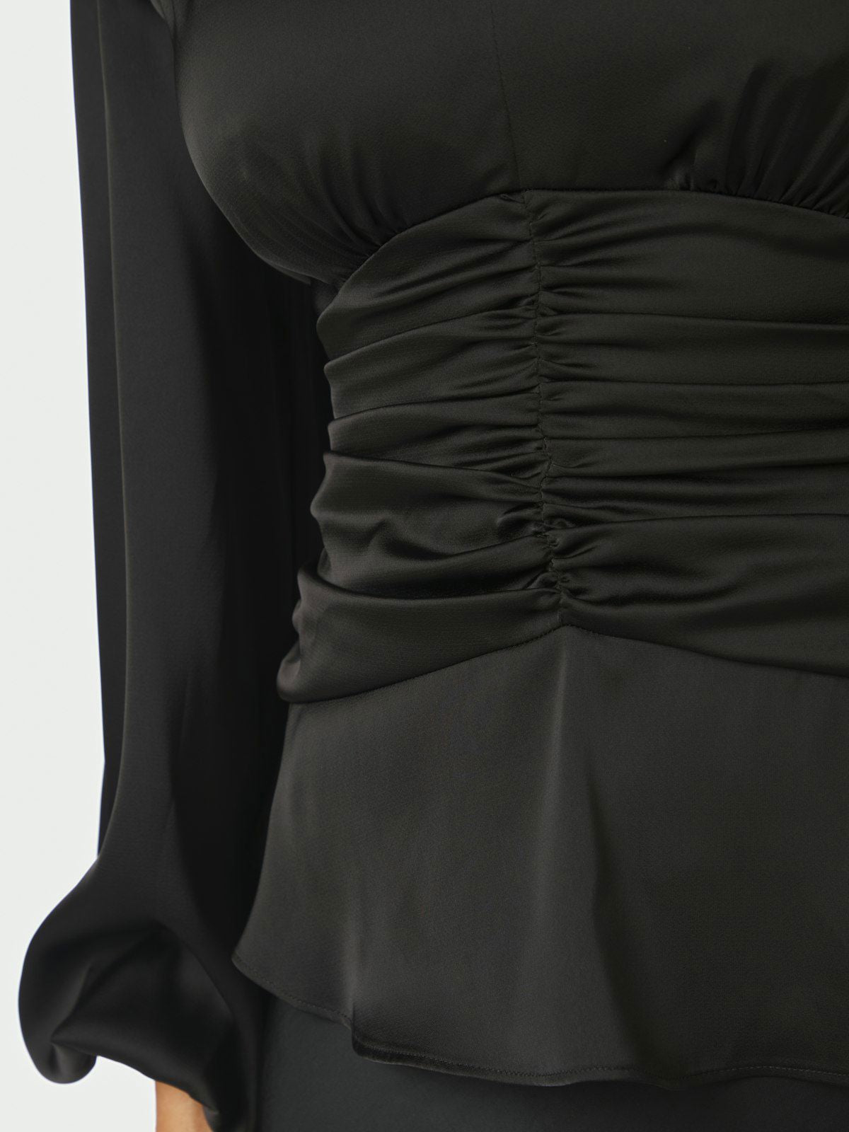 Pascal Drapy Satin Blouse
