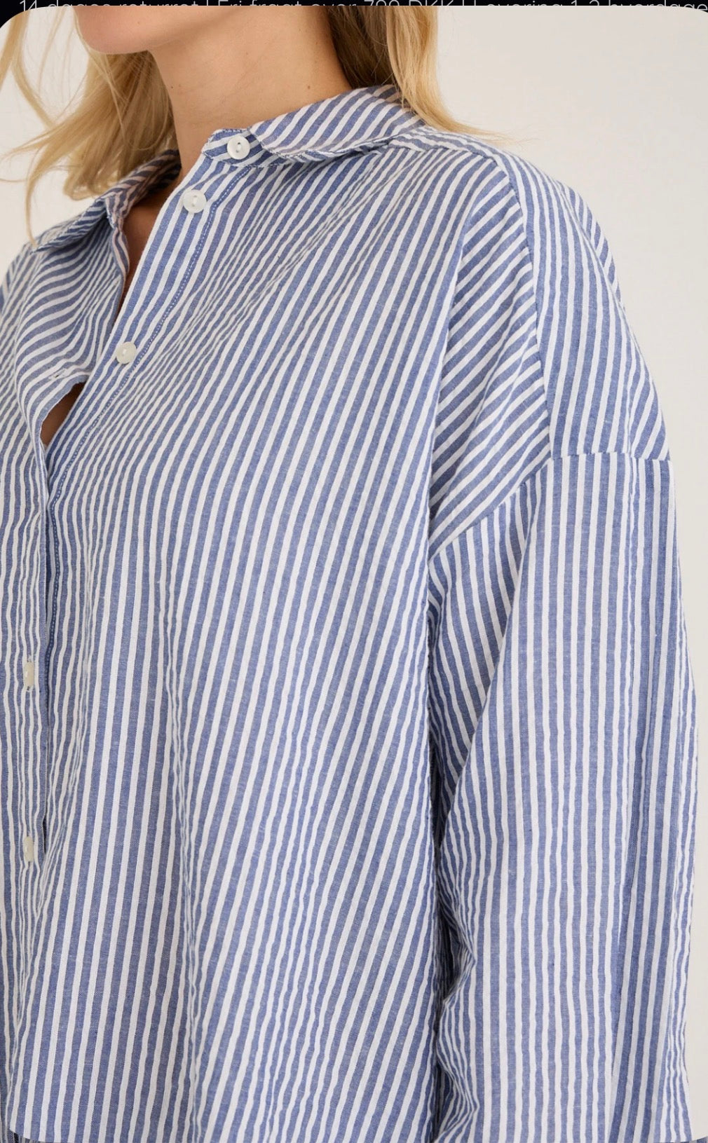 Sonja New Shirt i marineblå bakfra, skjorte fra A-view hos Image Mandal