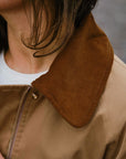 Anastacia Cord Jacket i dark brun sett fra siden, yttertøy fra Neo Noir hos Image Mandal