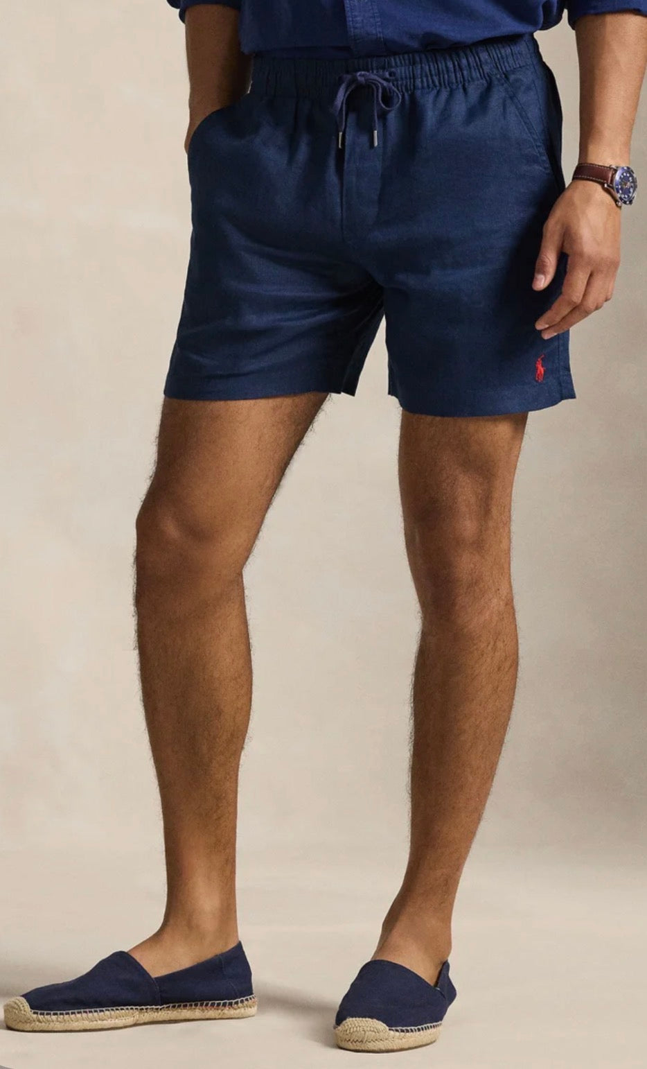 Woven shorts i marineblå, shorts fra Polo Ralph Lauren hos Image Mandal