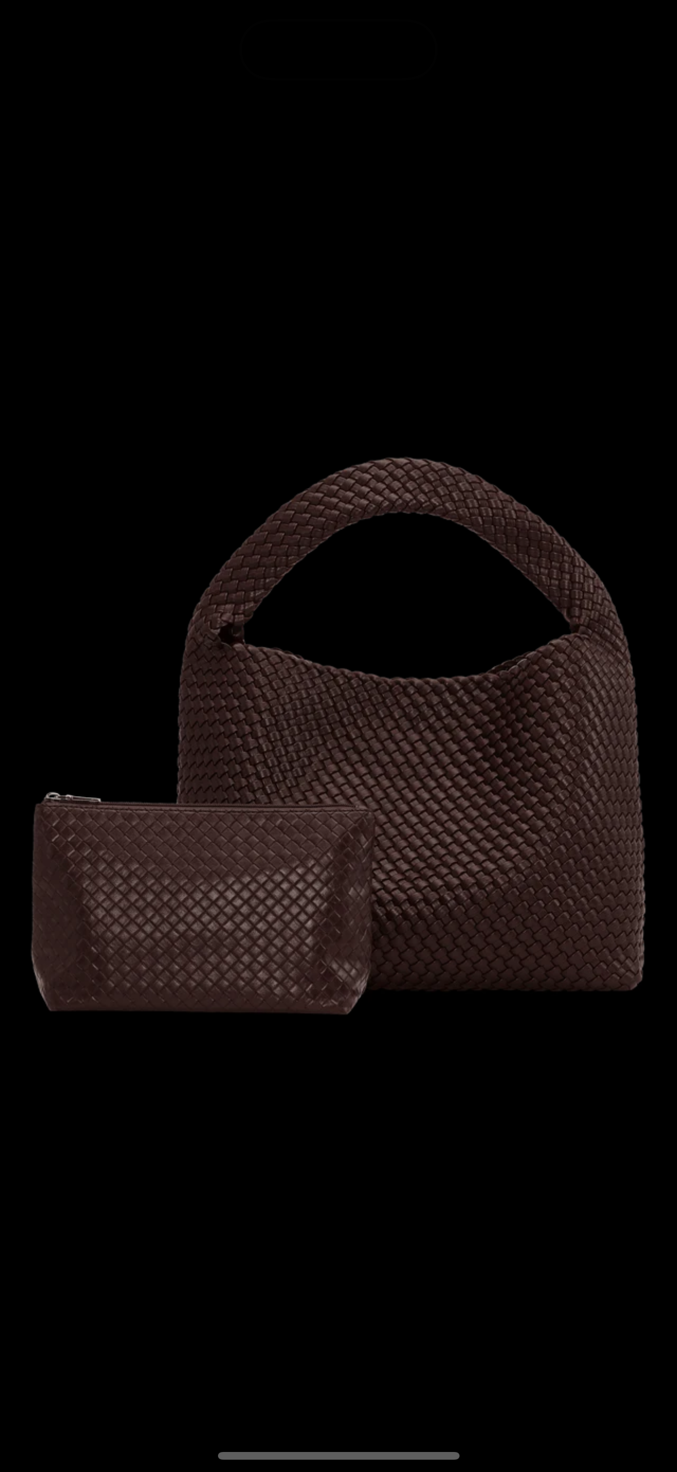 Woven daily shopper + pouch